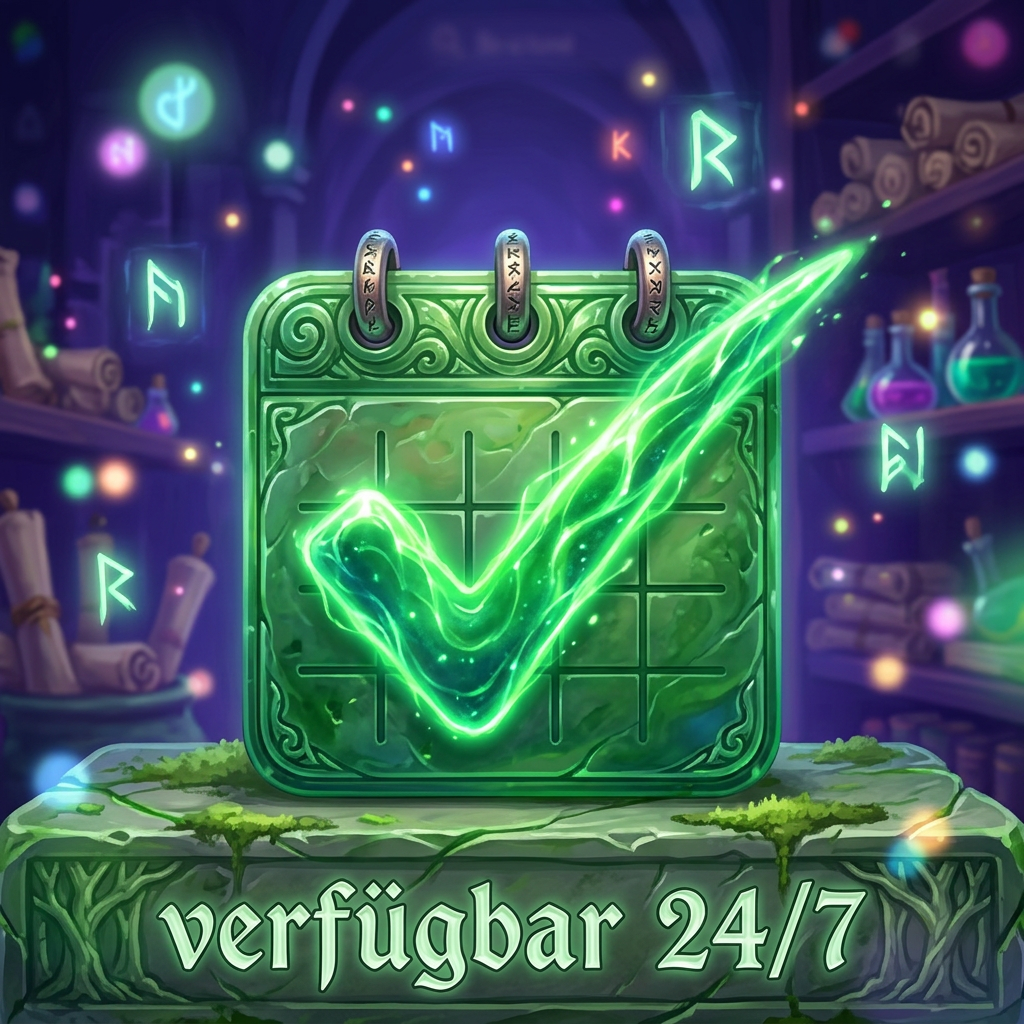 Calendar icon with a prominent green check mark